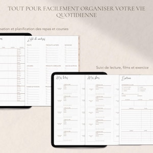 2026 Digital Planner Goodnotes, Minimalist French Agenda (Digital Download, PDF) image 7
