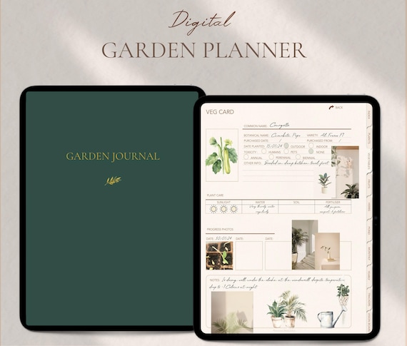 Digital Garden Planner, Garden To Do List, Gardening Task List, Garden Tracker, Goodnotes Planner, Yard Journal, Vegetable Patch Journal