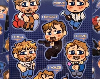 Ryan Gosling Character Sticker Sheet and Freebie Ken Sticker