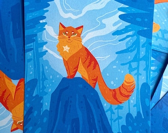 Into the Wild - Firestar Warriors illustration print