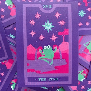 Robin the Star - impressão de ilustração de carta de tarô inspirada em muppets