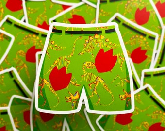 Dino Pants - Dinoland USA Dinorama Cast Member Costume Vinyl Sticker 3 inches