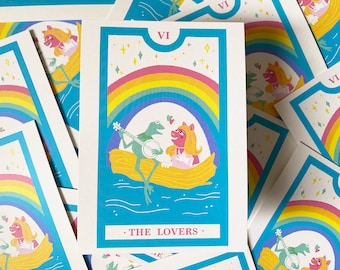 The Lovers (the Dreamers, and Me) - muppets inspired tarot card illustration print
