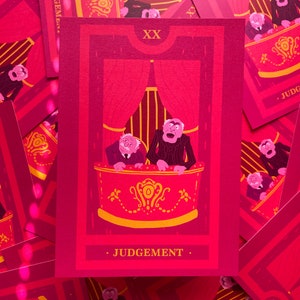 Old Men's Judgement- Statler and Waldorf - muppets inspired tarot card illustration print