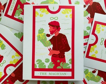 The Magician Jim Henson 8x10 Print - muppets inspired tarot card illustration