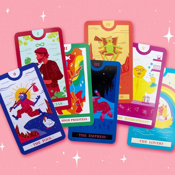 Rainbow Connection Tarot - Major Arcana Only - Muppets Inspired Tarot Deck