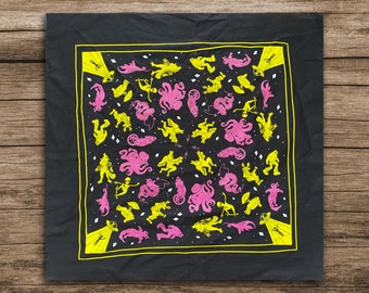 Charming Cryptids Bandana & Tarot Cloth