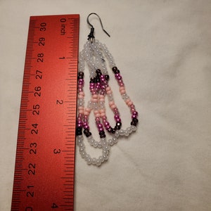 Beaded dangle earrings