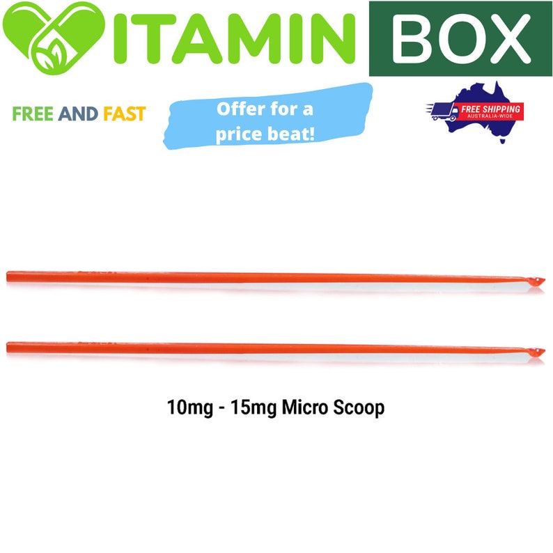 10mg Micro Scoops  Nootropic Measuring Spoon  1 / 5 / 10 OR 2 Scoops