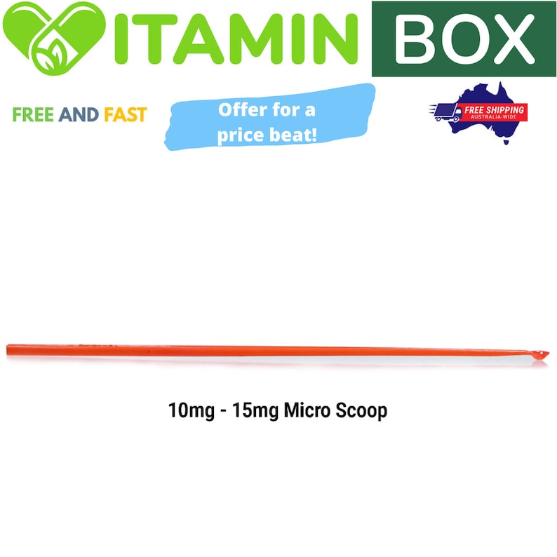 10mg Micro Scoops  Nootropic Measuring Spoon  1 / 5 / 10 OR 1 Scoop