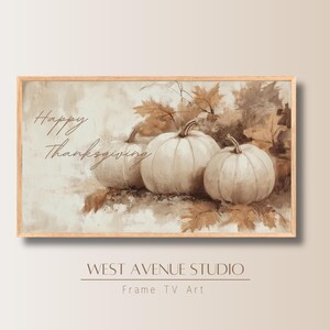 Frame TV Thanksgiving Art, Thanksgiving Textured art, Happy Thanksgiving, Instant Download TV Art, Fall Wall Art, Samsung Frame TV Art