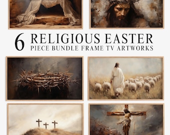 Jesús enmarca TV Art: Pinturas al óleo de Pascua (Descarga digital)
