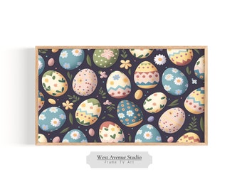 Samsung Frame TV Art For Easter|Easter Egg Art|Pastel colors for Easter|Easter TV Art|Spring Instant Download TV Art|#294