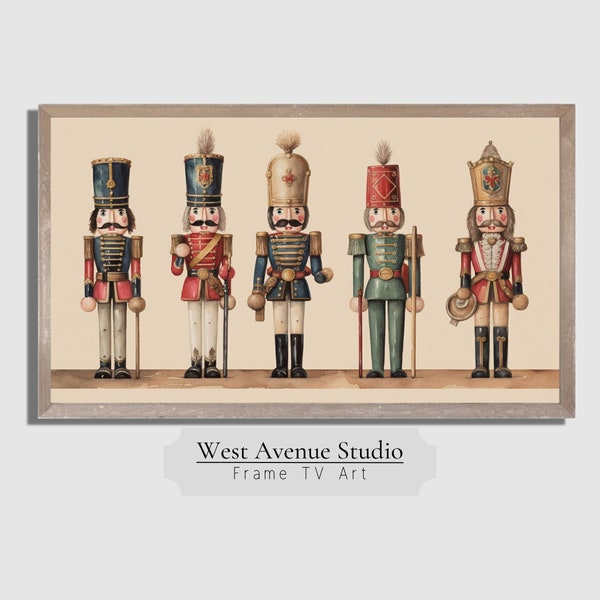 Samsung Frame TV Art Christmas Nutcrackers|Frame TV Art Collection|Christmas Decor |Seasonal,Holiday Decor|Smart TV Christmas Art|#201