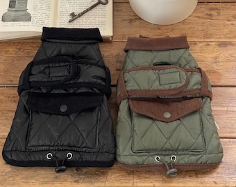 Chaleco acolchado para perro / Arnés forrado de suave forro polar (S–XL)