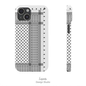 Palestinian Keffiyeh Scarf Pattern Digital Download Black and White Scarf High Resolution