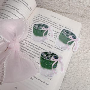 Coquette Matcha Latte Sticker - Matcha Girlie - Matcha Sticker - Iced Matcha - Sticker for Planner, Journals, Laptop & Water Bottle