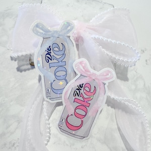 Coquette Diet Coke Sticker - Cola Can - Trendy Sticker - Soda Sticker - Sticker for Kindle Water bottle Laptop - Girly Sticker, Vinyl Decal