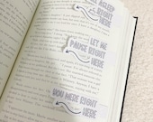 Fell Asleep Here Magnetic Bookmark -  You Were Right Here Bookmark - Reading Gift - Book Club - Bookworm Accessory - Page Clip