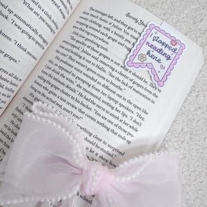 I Stopped Reading Right Here Magnetic Bookmark - Bookworm Essentials - Gift for Readers -  Book Accessories - Cute Bookmarks - Page Marker