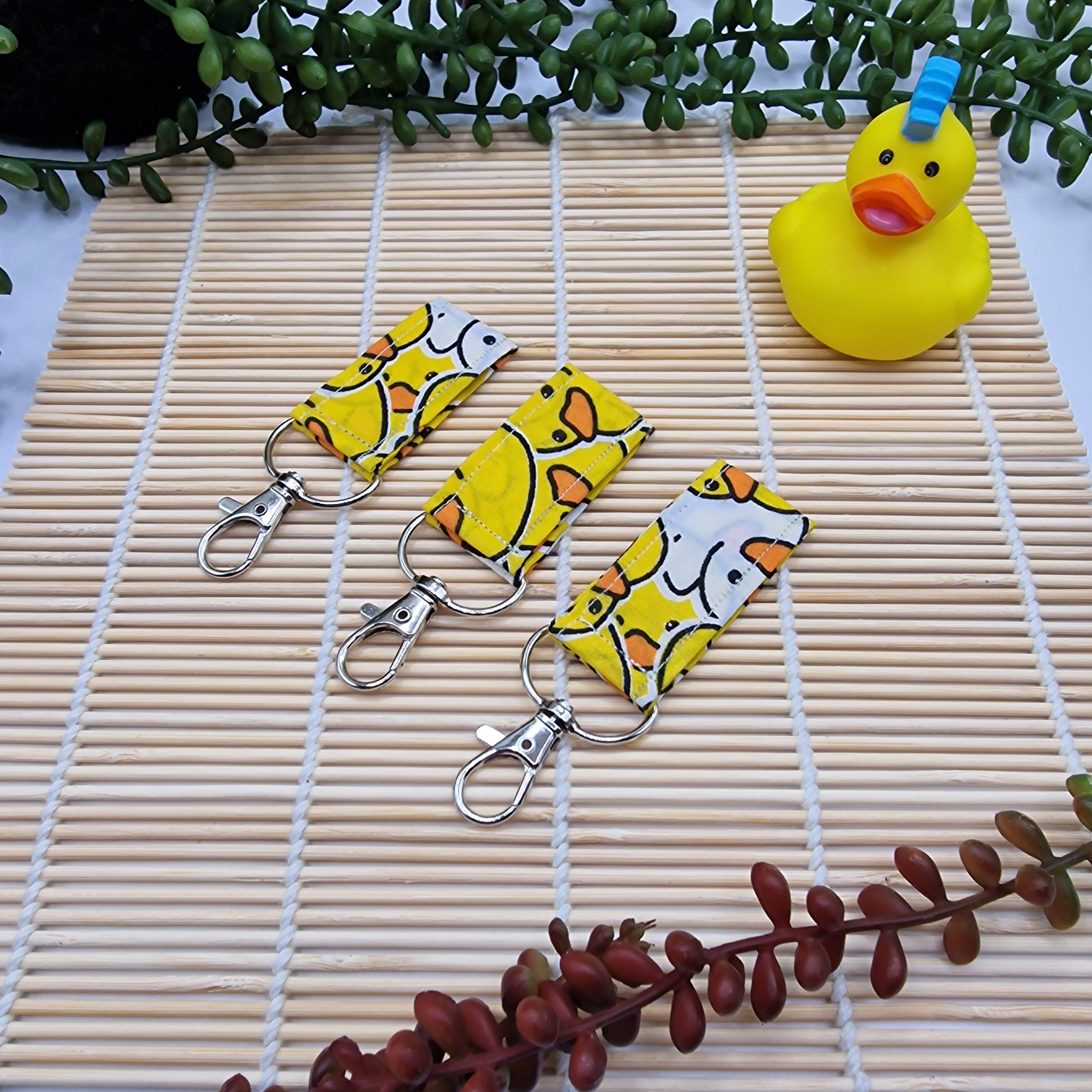 Rubber Duck Keychain for Work ID Badge Teacher Badge College Etsy