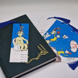 Kinder Lesezeichen - Umgenutztes Kinderbuch Lesezeichen, Handgefertigtes Lesezeichen, Laminiertes Lesezeichen, Schule Lesezeichen, Lehrer Lesezeichen