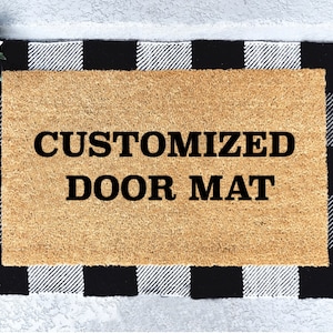 Custom Doormat- Custom Welcome Mat - Personalized Doormat - House warming gift - funny gift - realtor gift - closing gift - house closing