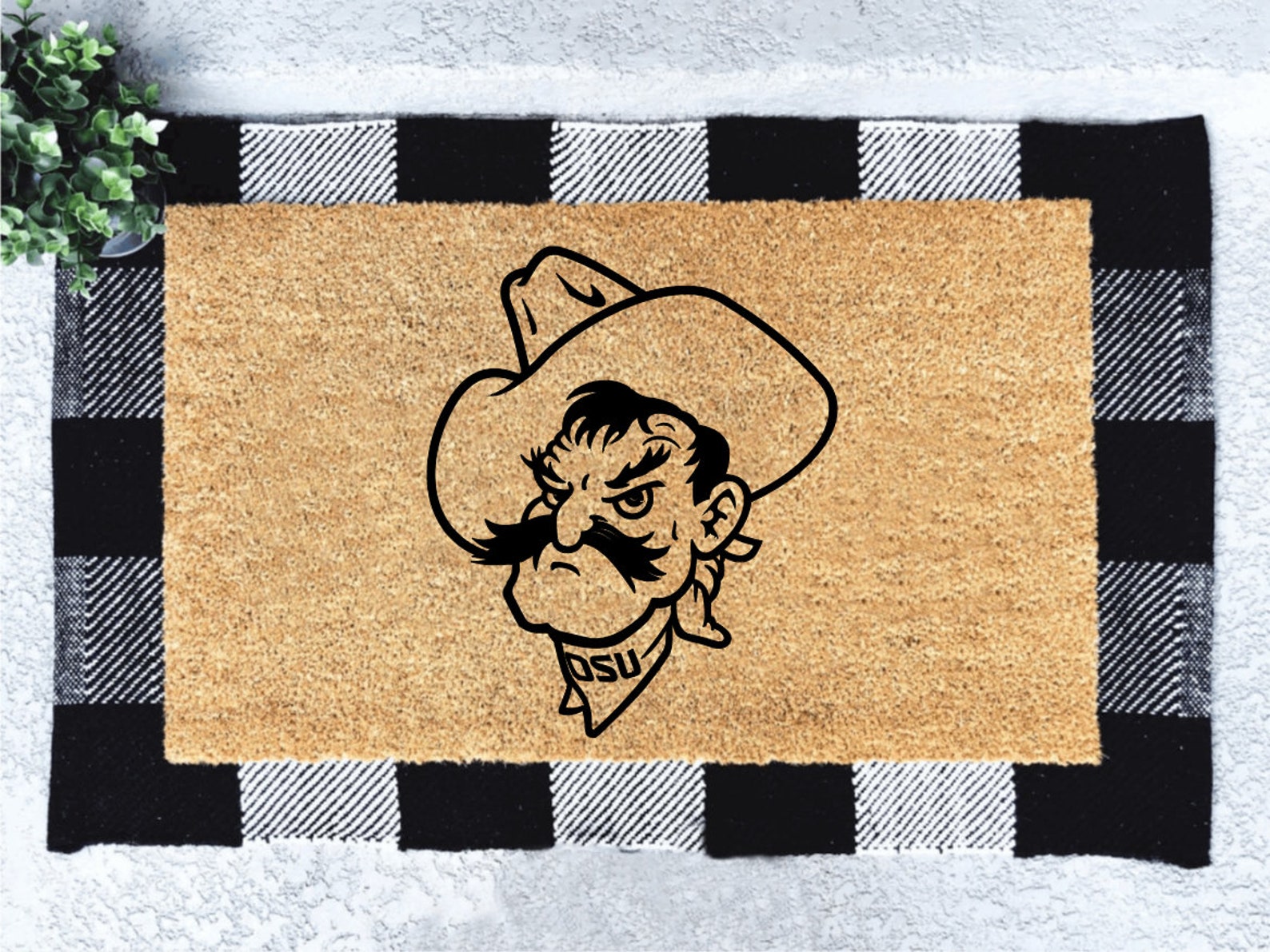 Door Mat, Oklahoma Door Mat, Cowboys, Door Mat, Oklahoma Football