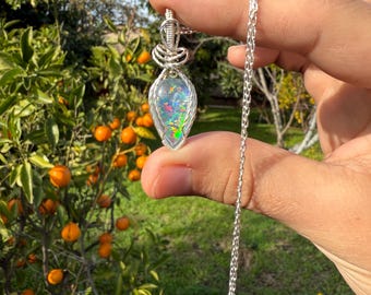 Aurora Opal Pendant