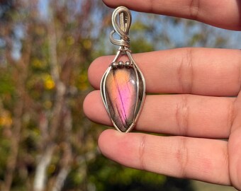 Pink Labradorite Pendant