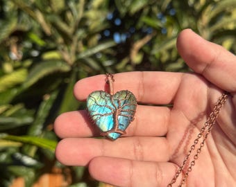 Labradorite Tree of Life Pendant