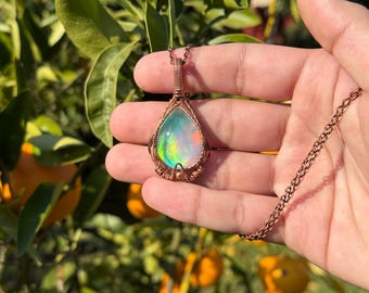 Aurora Opal Pendant