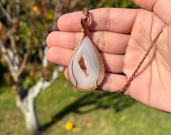 Druzy Agate Pendant
