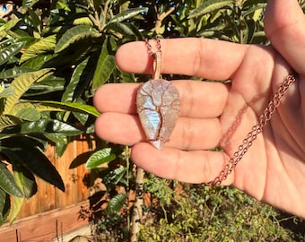 Sunstone & Moonstone Tree of Life Pendant