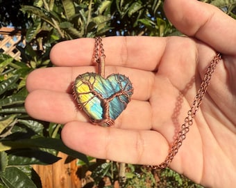 Labradorite Tree of Life Pendant