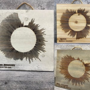 Soundwave Art - Custom - Personalized Wood Sign 10x10&quot; - Spiral Soundwave - Custom Sound Art - Song Art - Personalized Gift - Wall Art -