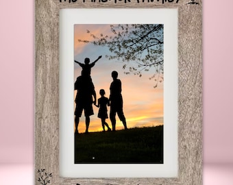 Custom 'Rooted in Love' Family Name Picture Frame- Personalized Name Frame | Wedding or New Home Gift - Anniversary - 5x7 8x10 11x14