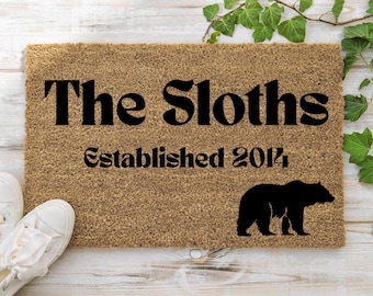 Personalized Doormat, Custom Coir Doormat, Funny Welcome Mat, Housewarming Gift, Custom Front Door Mat, Family Name Doormat - Logo
