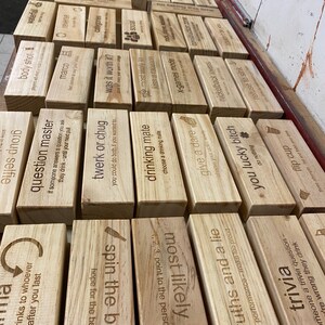 Giant Block Party - Drinking Game | Big Tower - Tipsy Tower - Yard Game - Bachelorette Wedding Party - Lawn Game - Custom Funny Adult Drunk image 10