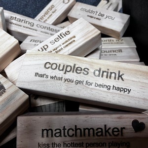 Giant Block Party - Drinking Game | Big Tower - Tipsy Tower - Yard Game - Bachelorette Wedding Party - Lawn Game - Custom Funny Adult Drunk image 8