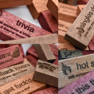 Giant Block Party - Drinking Game | Big Tower - Tipsy Tower - Yard Game - Bachelorette Wedding Party - Lawn Game - Custom Funny Adult Drunk image 3