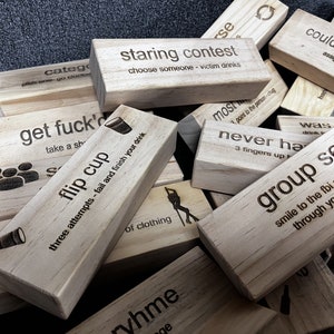 Giant Block Party - Drinking Game | Big Tower - Tipsy Tower - Yard Game - Bachelorette Wedding Party - Lawn Game - Custom Funny Adult Drunk image 2