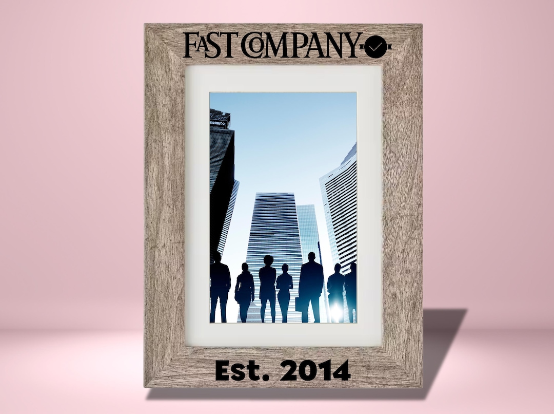 Personalized BULK Company Logo Frames - Grey, Blonde, Wood, White ...