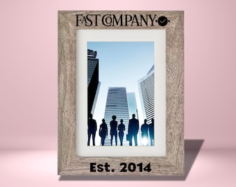 Personalized BULK Company Logo Frames - Grey, Blonde, Wood, White - Corporate Gift Photo Frame - Orders - Employee -  Business