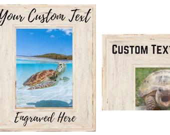 Marco de fotos personalizado - Greige - Personalizado Agregue su propio marco de fotos de texto - Aniversario - Cumpleaños - Regalo de boda Vacaciones - Marco de 5x7 Gris