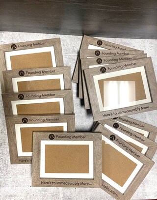 Cornice Portafoto In Legno 20x25 Cm Con Scritta 'Best Team Ever', Regalo Per Colleghi E Capi