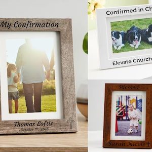 Personalized Confirmation Blessing Frame | Confirmation Gift | Custom Religious Gift | Baptism Communion Keepsake - Faith gift  4x6 5x7 8x10
