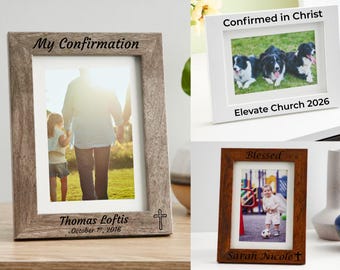 Personalized Confirmation Blessing Frame | Confirmation Gift | Custom Religious Gift | Baptism Communion Keepsake - Faith gift  4x6 5x7 8x10