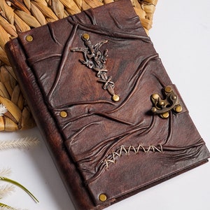 Leather Notebook,Sword Notebook,Leather Sketchbook,Handmade notebook,Diary book,