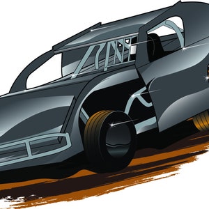 Modifizierte Rennwagen Illustration